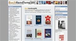 Desktop Screenshot of buchhandlung89.de